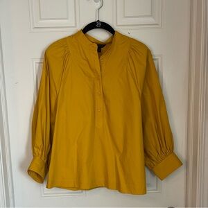 Banana Republic Bright Yellow Button-Up Shirt